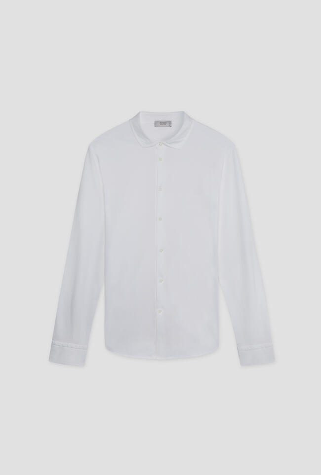 Garment-dyed ultralight jersey shirt ROYAL RED - Ferrante | img vers.1300x/