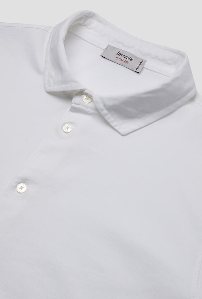 Garment-dyed ultralight jersey shirt ROYAL RED - Ferrante | img vers.1300x/