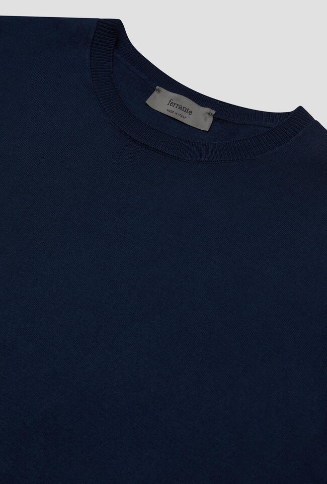 T-shirt in maglia in cotone ESSENTIAL - Ferrante | img vers.1300x/