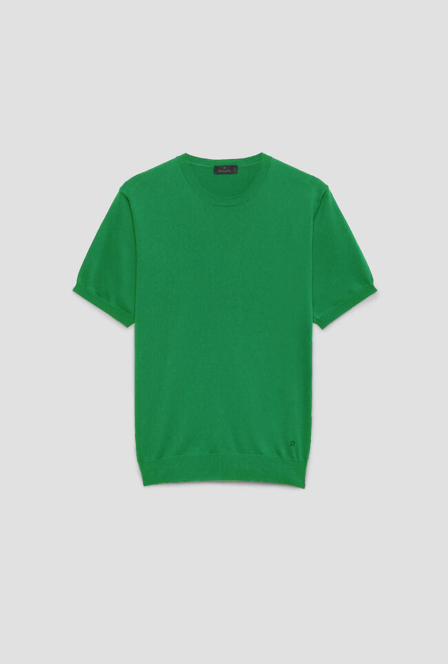 T-shirt in maglia in cotone ESSENTIAL - Ferrante | img vers.1300x/