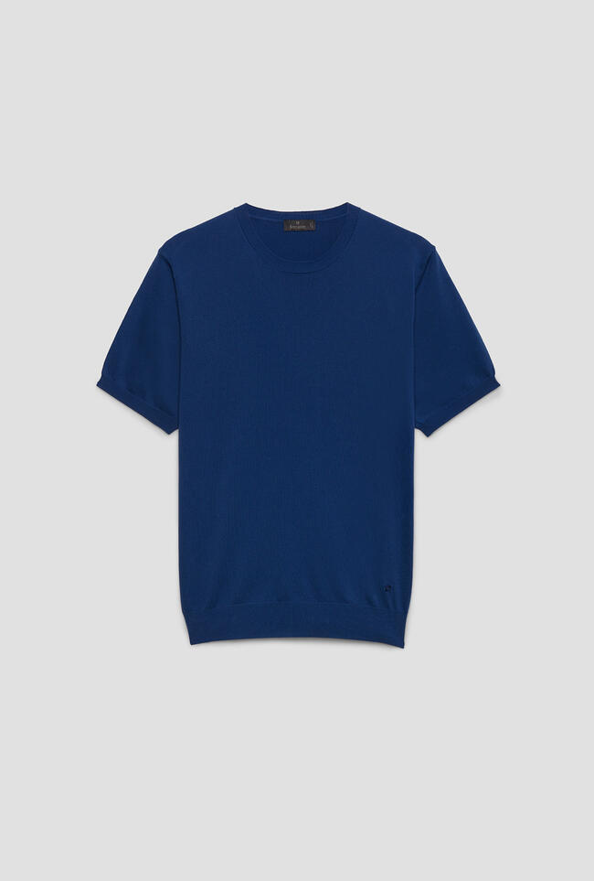T-shirt in maglia in cotone ESSENTIAL - Ferrante | img vers.1300x/