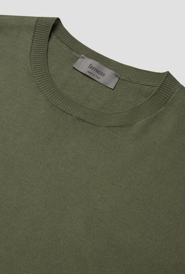 T-shirt in maglia in cotone ESSENTIAL - Ferrante | img vers.1300x/
