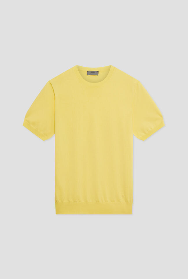 T-shirt in maglia in cotone ESSENTIAL - Ferrante | img vers.1300x/
