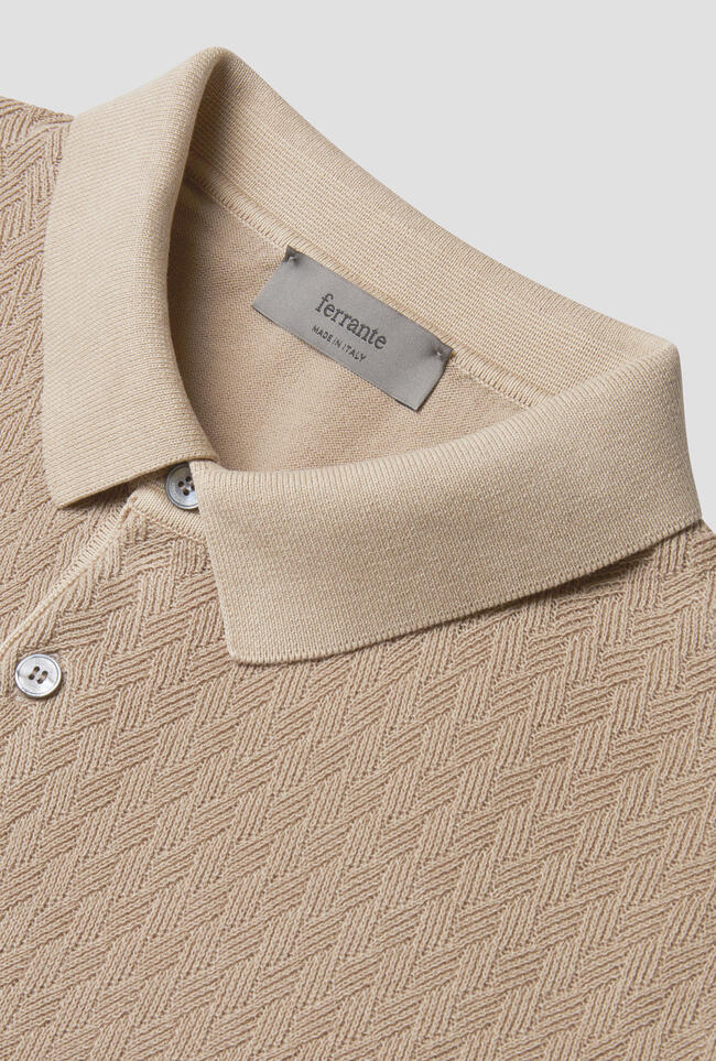 Polo in maglia con lavorazione MAIN - Ferrante | img vers.1300x/