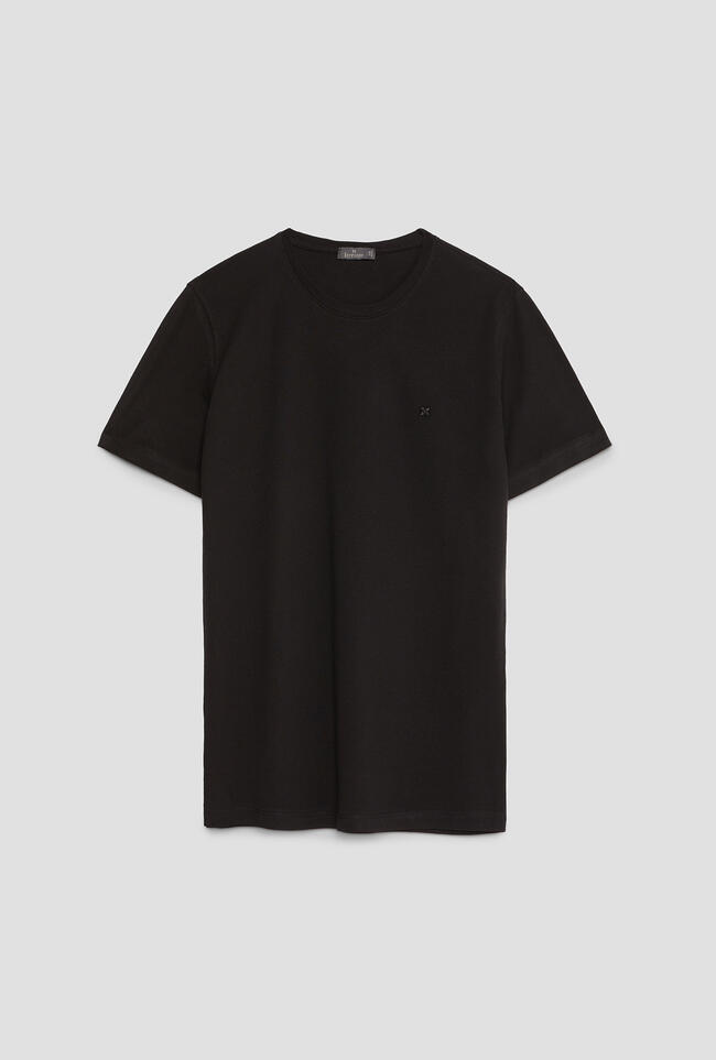 Elastic jersey T-shirt with embroidery ESSENTIAL - Ferrante | img vers.1300x/