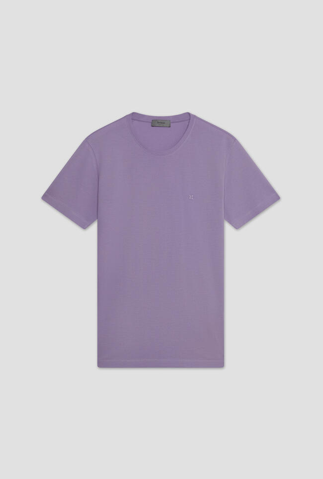 Elastic jersey T-shirt with embroidery ESSENTIAL - Ferrante | img vers.1300x/