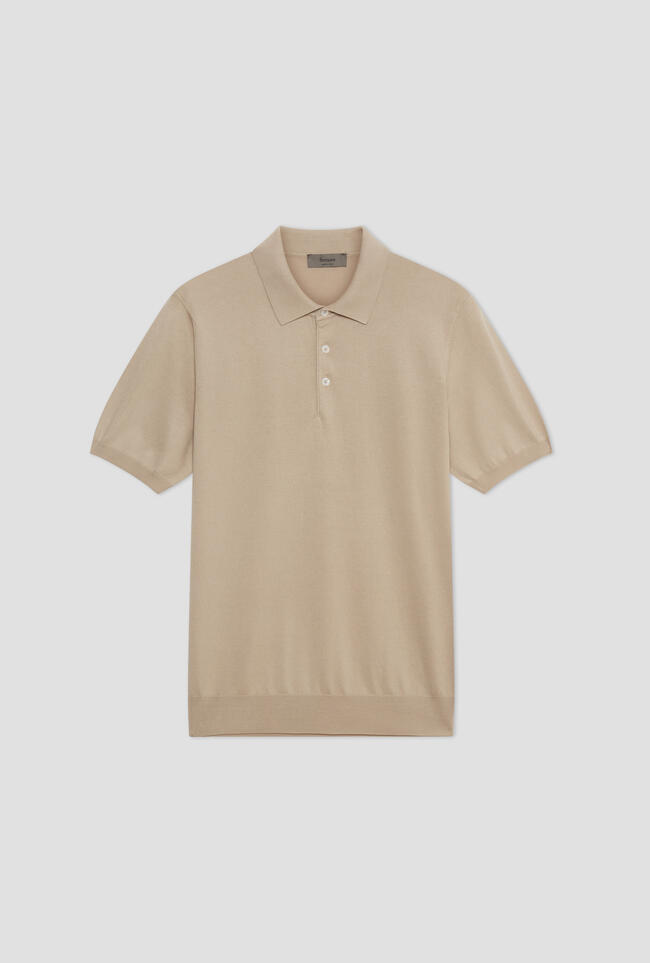 Cotton knitted polo shirt ESSENTIAL - Ferrante | img vers.1300x/