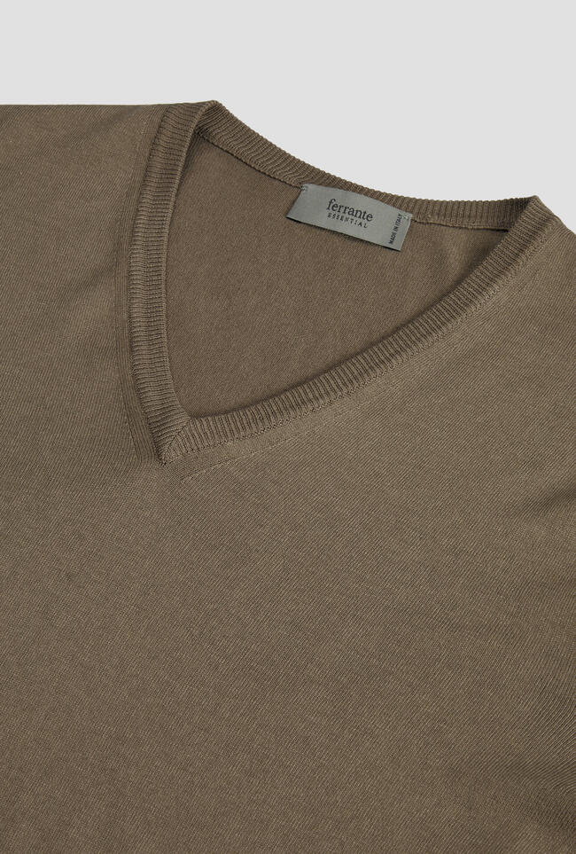 Lightweight cotton pullover ESSENTIAL - Ferrante | img vers.1300x/