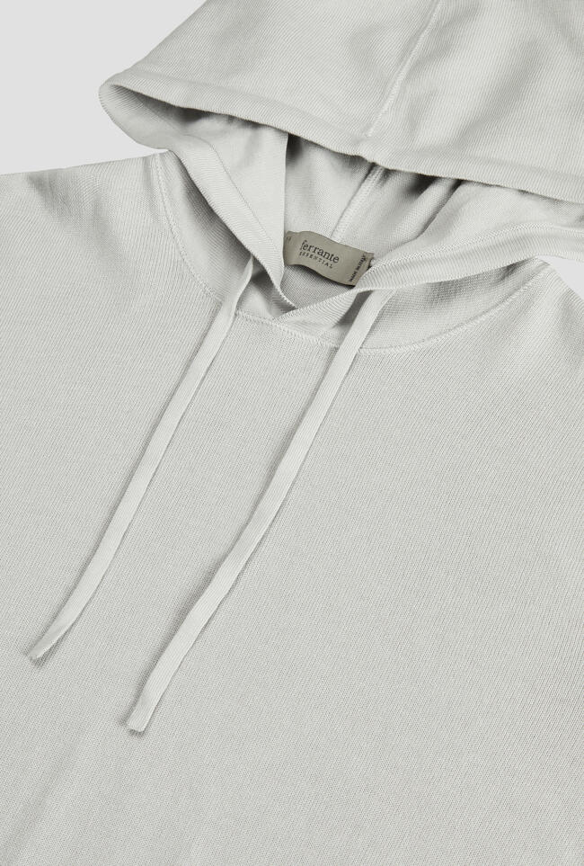 Felpa con cappuccio in puro cotone ESSENTIAL - Ferrante | img vers.1300x/