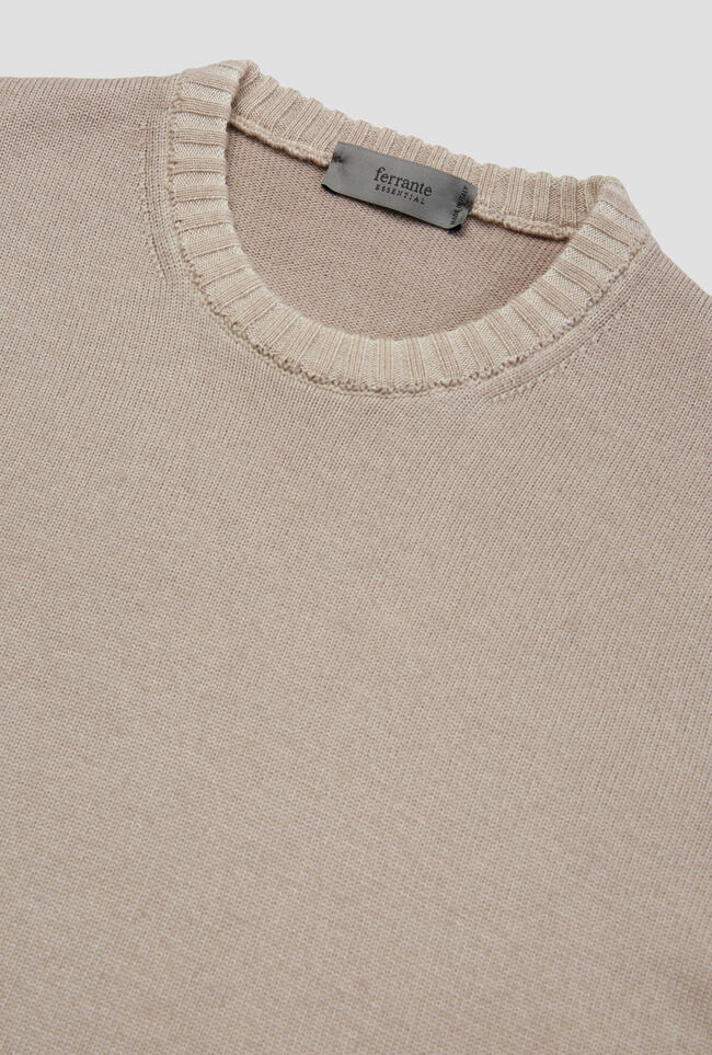 Garment-dyed wool crew neck ESSENTIAL - Ferrante | img vers.1300x/
