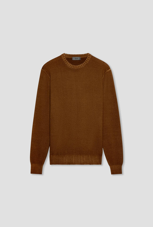 Garment-dyed wool crew neck ESSENTIAL - Ferrante | img vers.1300x/
