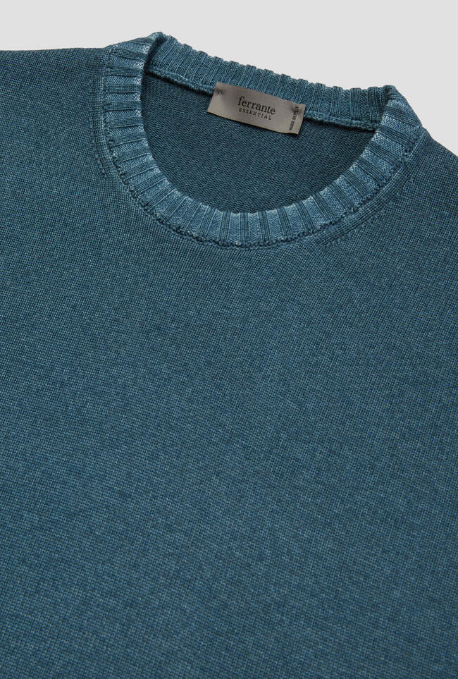 Garment-dyed wool crew neck ESSENTIAL - Ferrante | img vers.1300x/