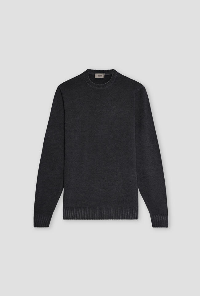Garment-dyed wool crew neck ESSENTIAL - Ferrante | img vers.1300x/