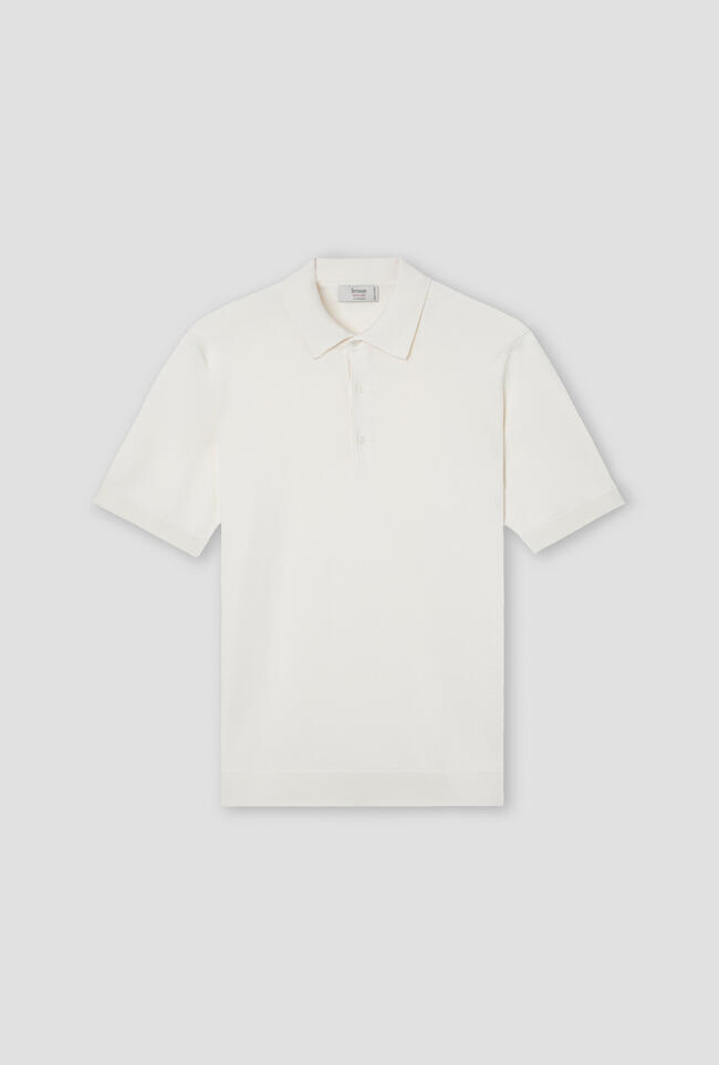 Polo in seta e cotone ROYAL RED - Ferrante | img vers.1300x/