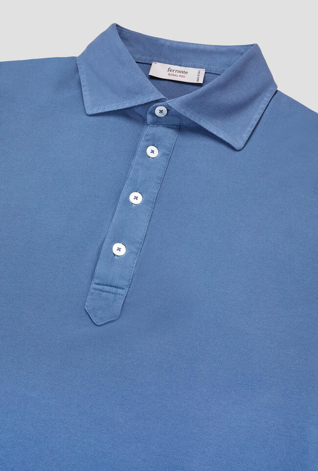 Polo tinta delavè ROYAL RED - Ferrante | img vers.1300x/