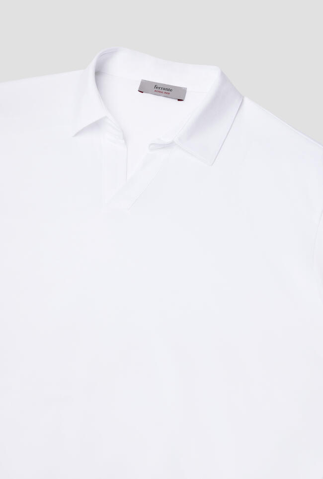 Buttonless jersey polo ROYAL RED - Ferrante | img vers.1300x/