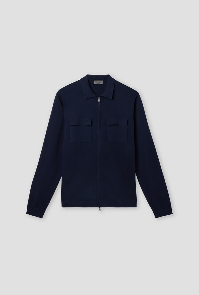 Giacca full zip in cotone MAIN - Ferrante | img vers.1300x/