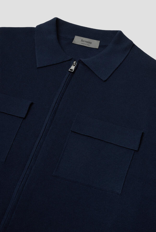 Giacca full zip in cotone MAIN - Ferrante | img vers.1300x/