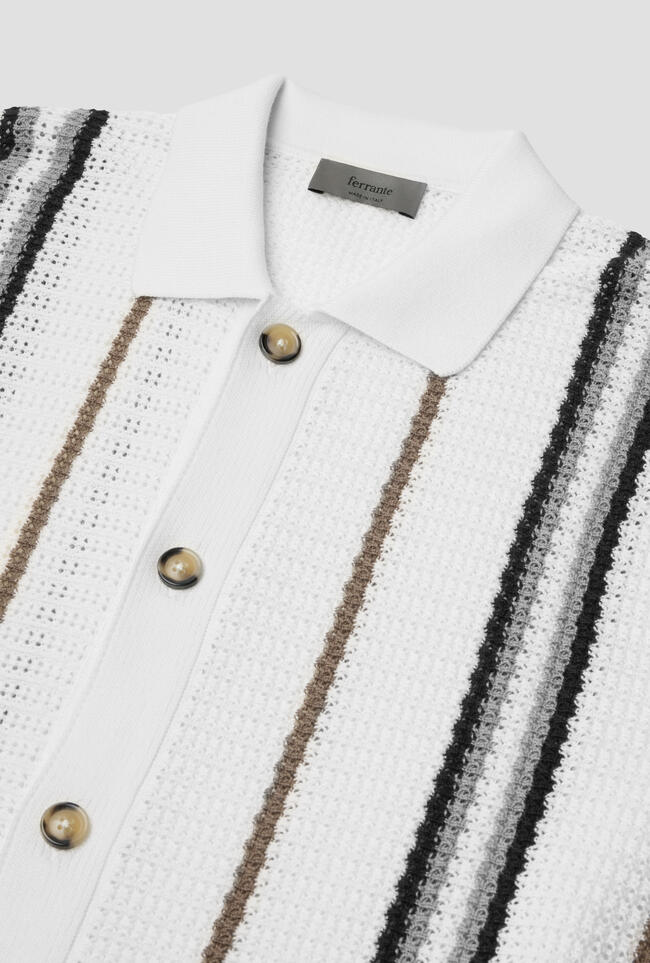 Pure cotton patterned shirt MAIN - Ferrante | img vers.1300x/