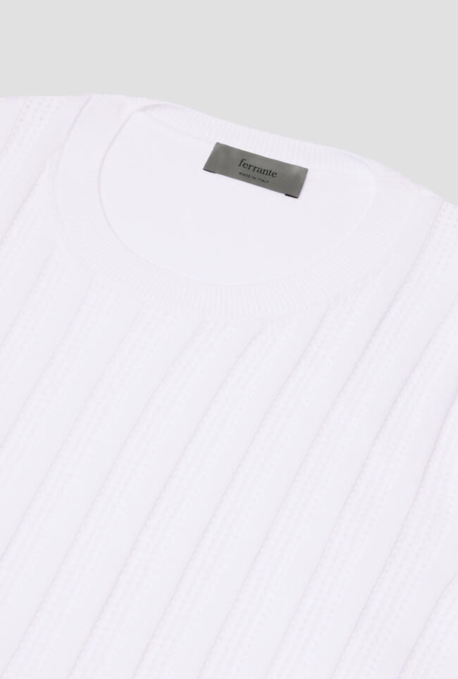 Perforated ribbed T-shirt MAIN - Ferrante | img vers.1300x/