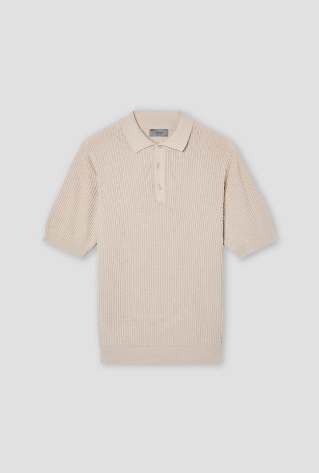 Polo mezza manica tinta in puro cotone MAIN - Ferrante | img vers.1300x/