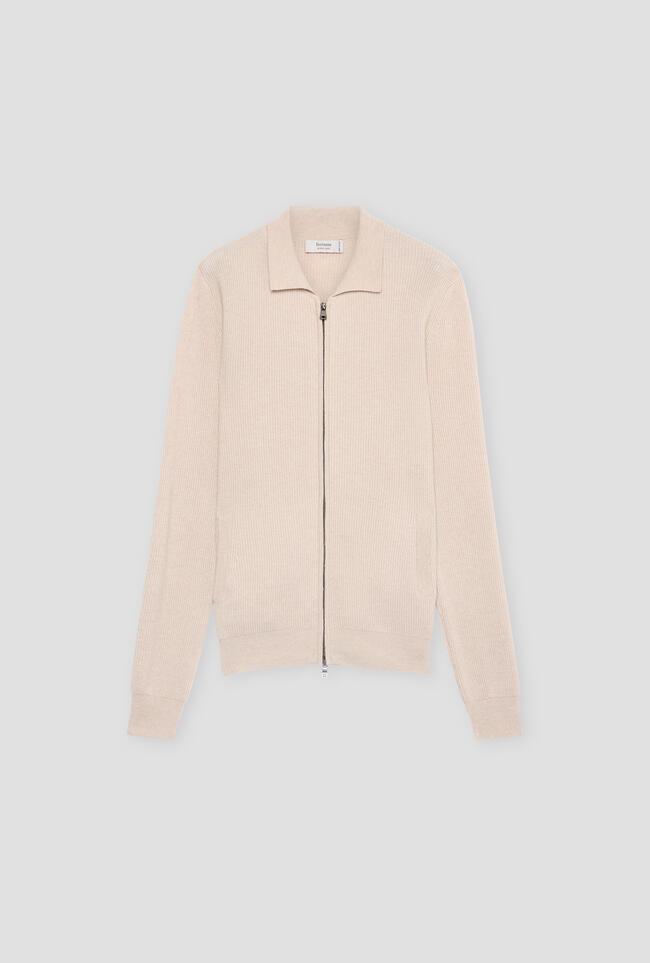 Giacca full zip in lana e cashmere ROYAL RED - Ferrante | img vers.1300x/