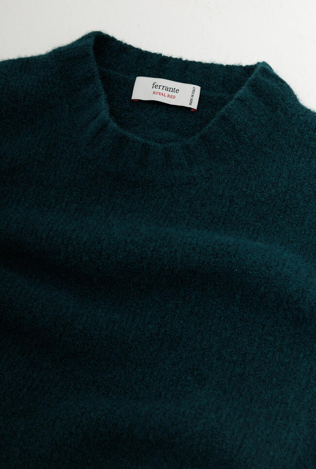 Girocollo bouclè in misto cashmere ROYAL RED - Ferrante | img vers.1300x/