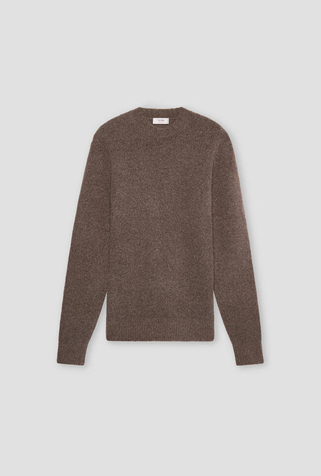Girocollo bouclè in misto cashmere ROYAL RED - Ferrante | img vers.1300x/