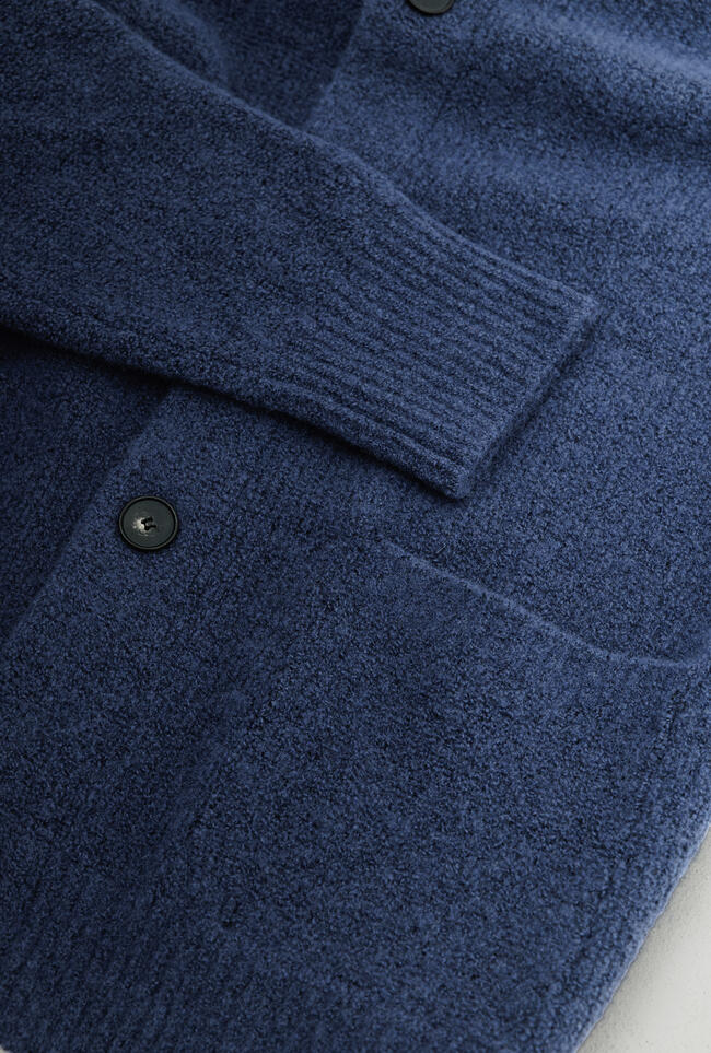 Giacca camicia bouclè in misto cashmere ROYAL RED - Ferrante | img vers.1300x/