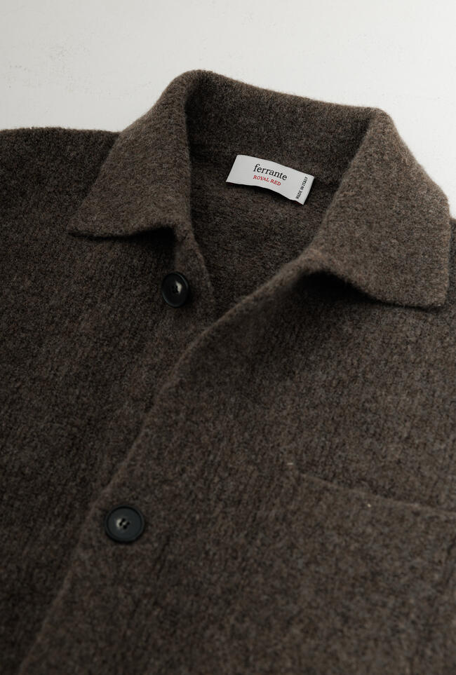 Giacca camicia in lana e cashmere ROYAL RED - Ferrante | img vers.1300x/