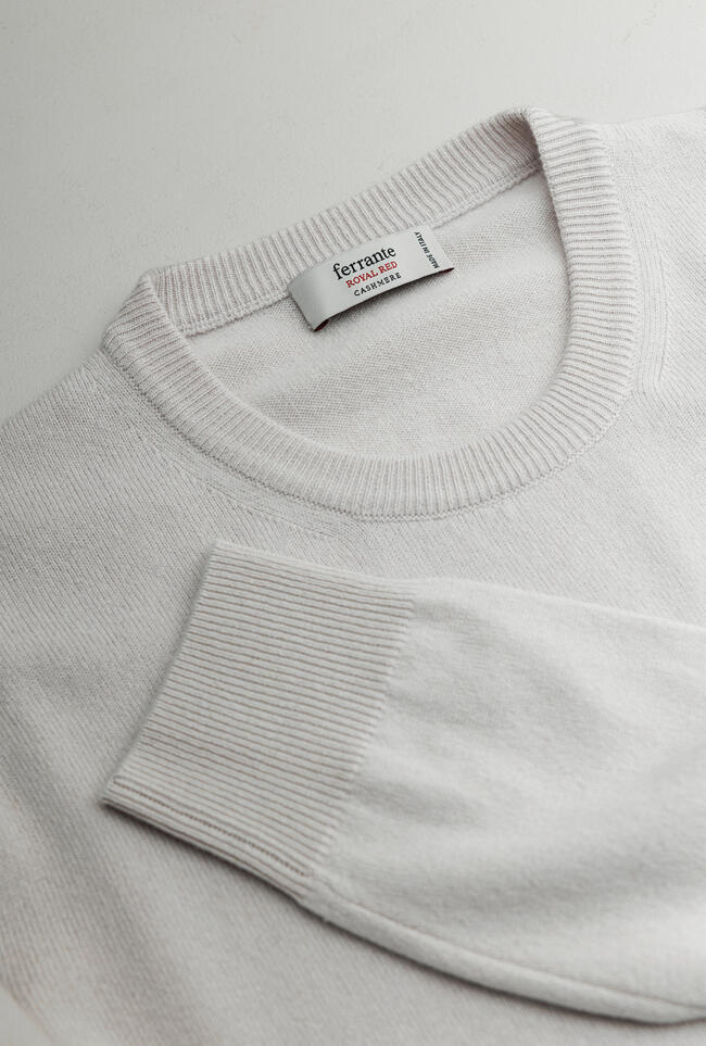 Pure cashmere crewneck ROYAL RED - Ferrante | img vers.1300x/