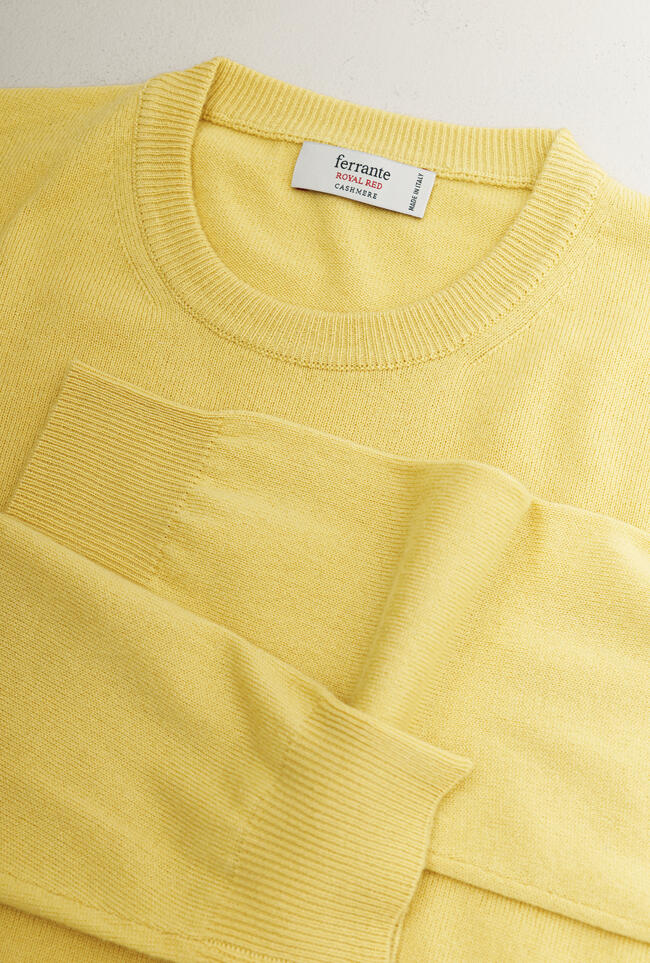 Pure cashmere crewneck ROYAL RED - Ferrante | img vers.1300x/