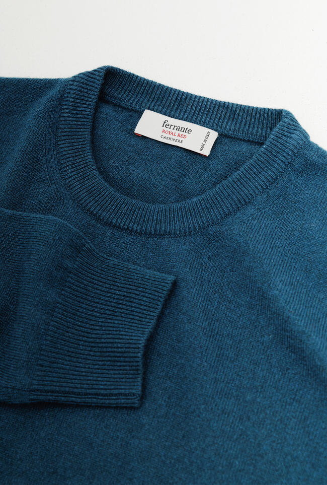 Pure cashmere crewneck ROYAL RED - Ferrante | img vers.1300x/