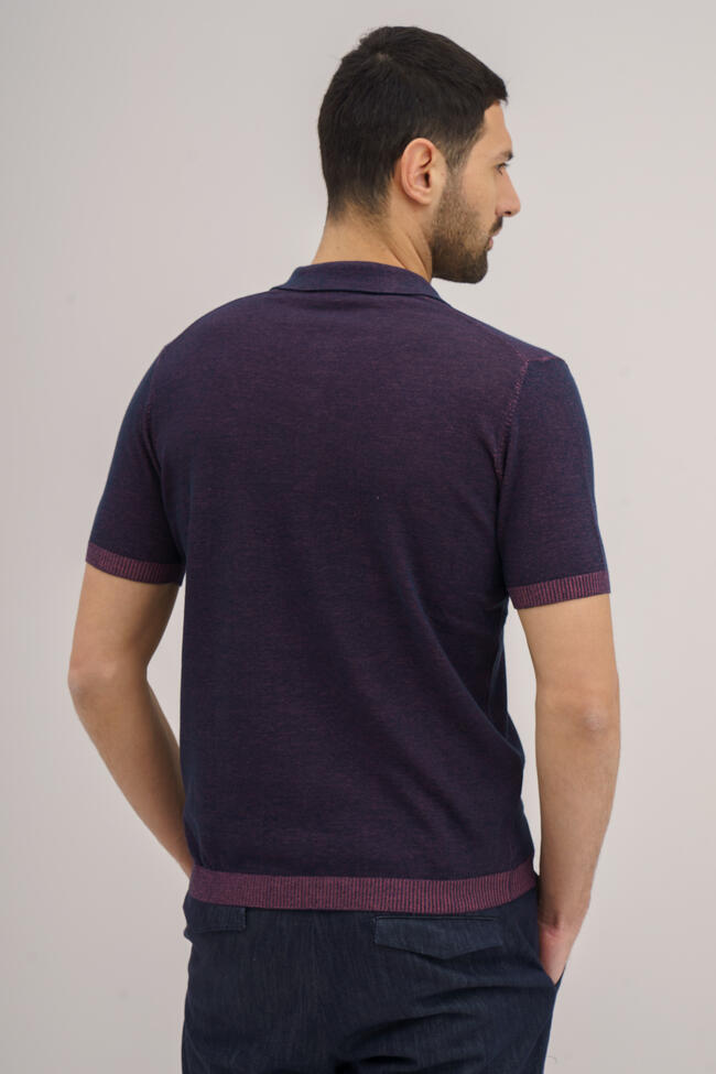 Polo vanisè in cotone crêpe MAIN - Ferrante | img vers.1300x/