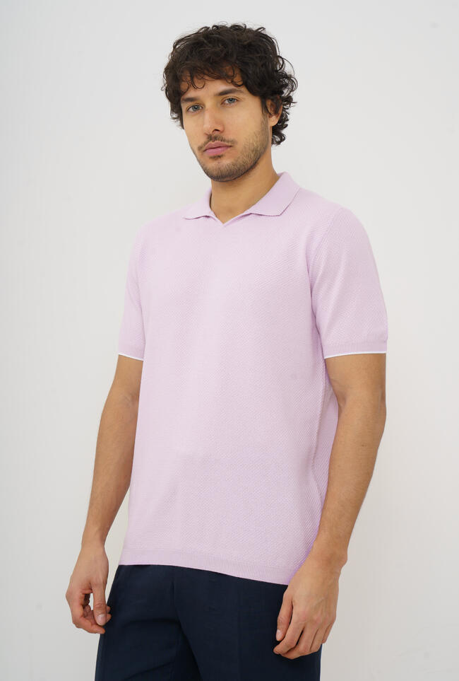 Buttonless polo shirt with workmanship MAIN - Ferrante | img vers.1300x/