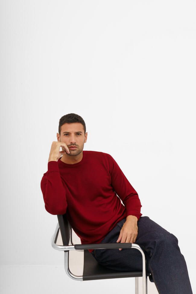 Girocollo tinto in capo ESSENTIAL - Ferrante | img vers.1300x/