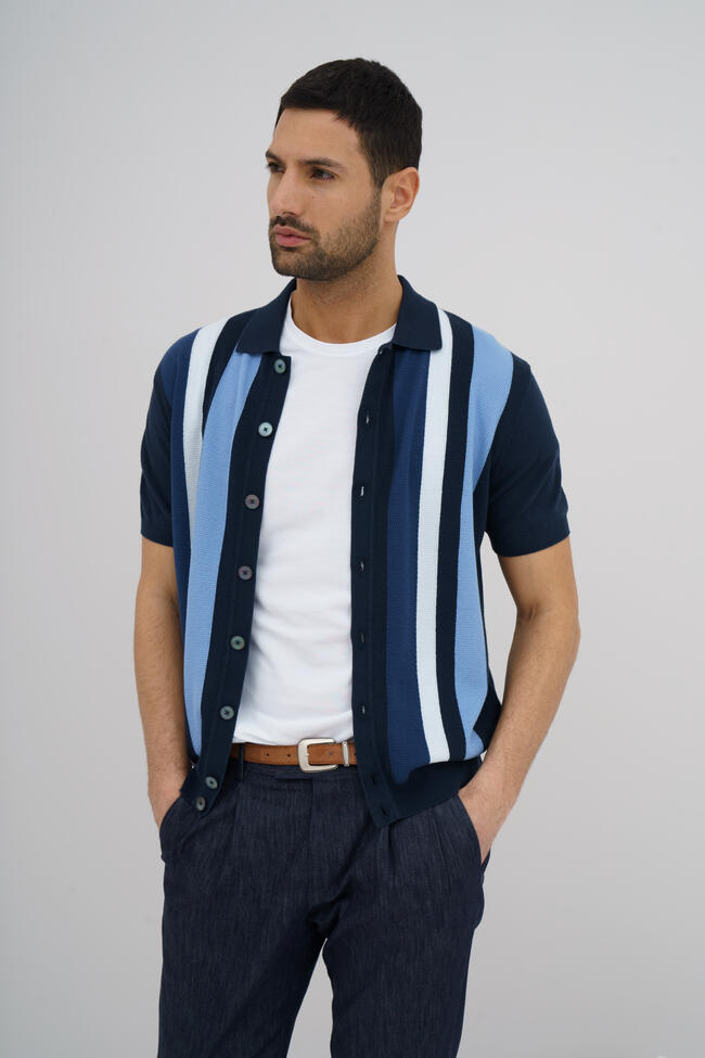 Polo shirt intarsia MAIN - Ferrante | img vers.1300x/