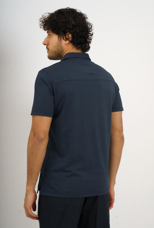 Garment dyed jersey polo shirt MAIN - Ferrante | img vers.1300x/