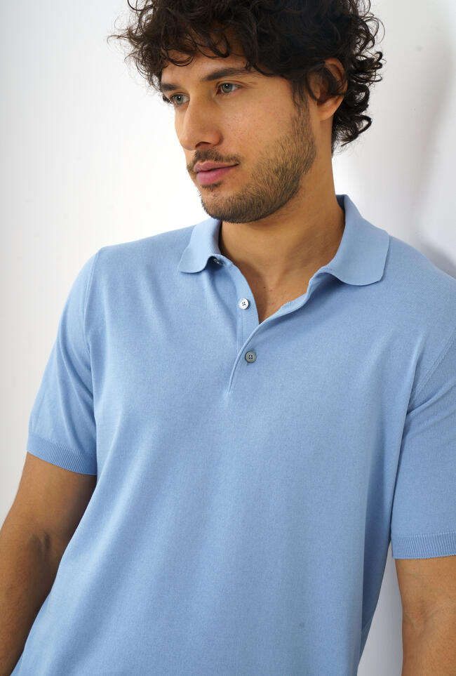 Cotton knitted polo shirt ESSENTIAL - Ferrante | img vers.1300x/