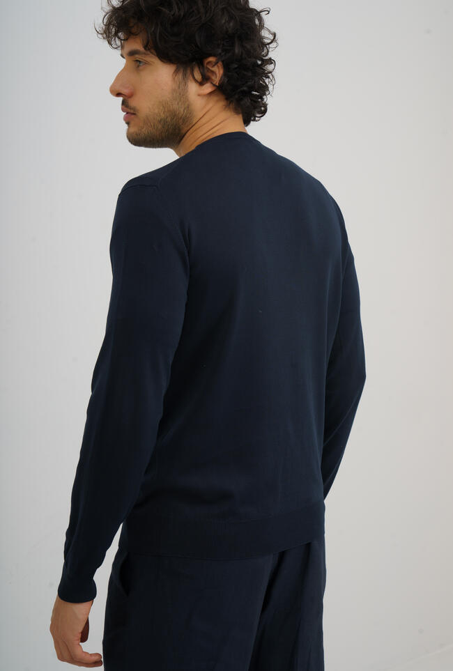 Lightweight cotton pullover ESSENTIAL - Ferrante | img vers.1300x/