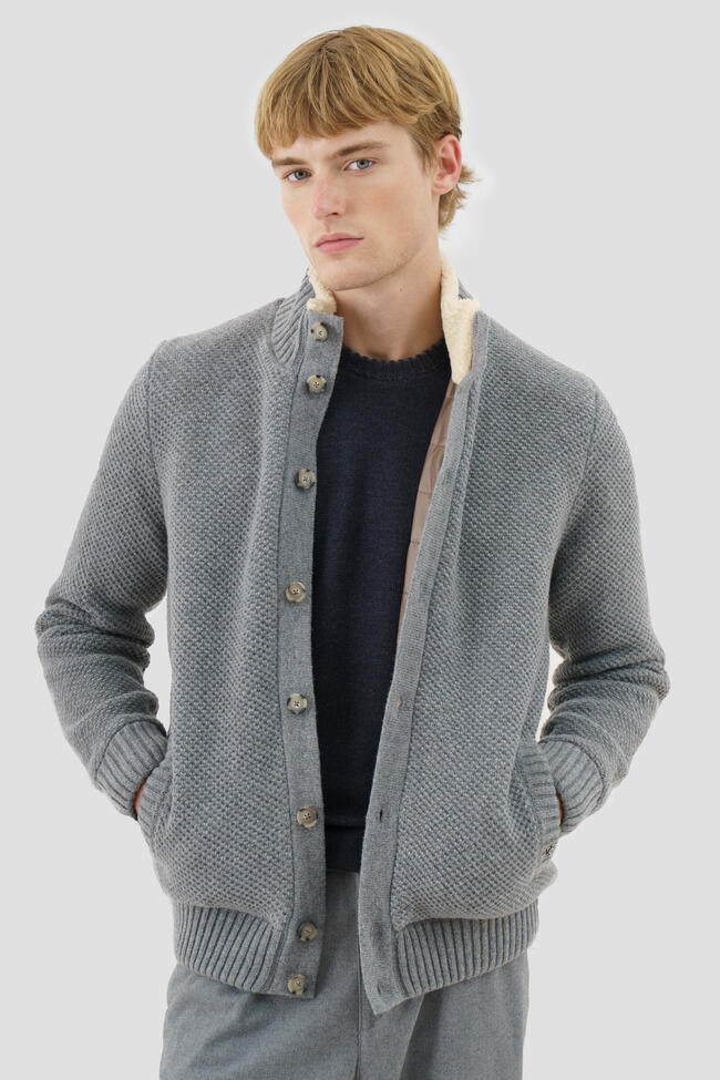 Lined knit jacket MAIN - Ferrante | img vers.1300x/
