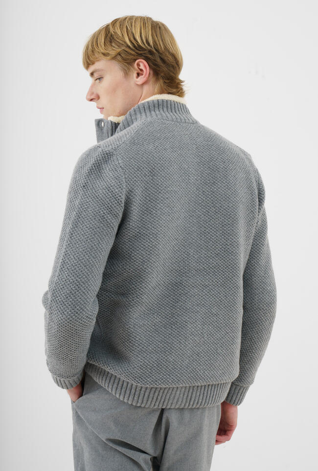 Lined knit jacket MAIN - Ferrante | img vers.1300x/