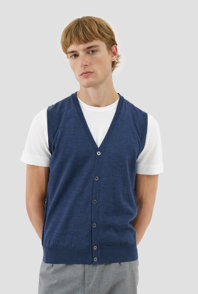Gilet in lana pettinata ESSENTIAL - Ferrante | img vers.1300x/