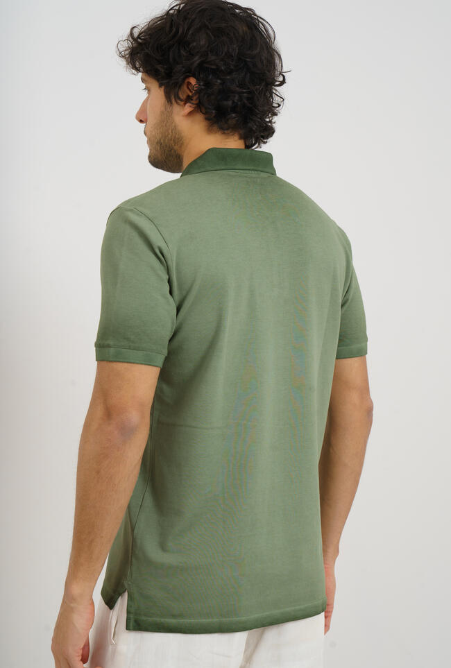 Cold-dyed pique polo shirt MAIN - Ferrante | img vers.1300x/