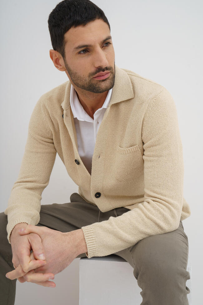 Giacca camicia bouclè MAIN - Ferrante | img vers.1300x/