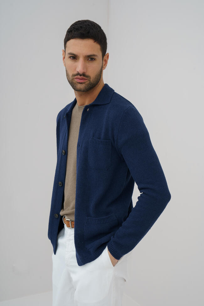 Giacca camicia bouclè MAIN - Ferrante | img vers.1300x/