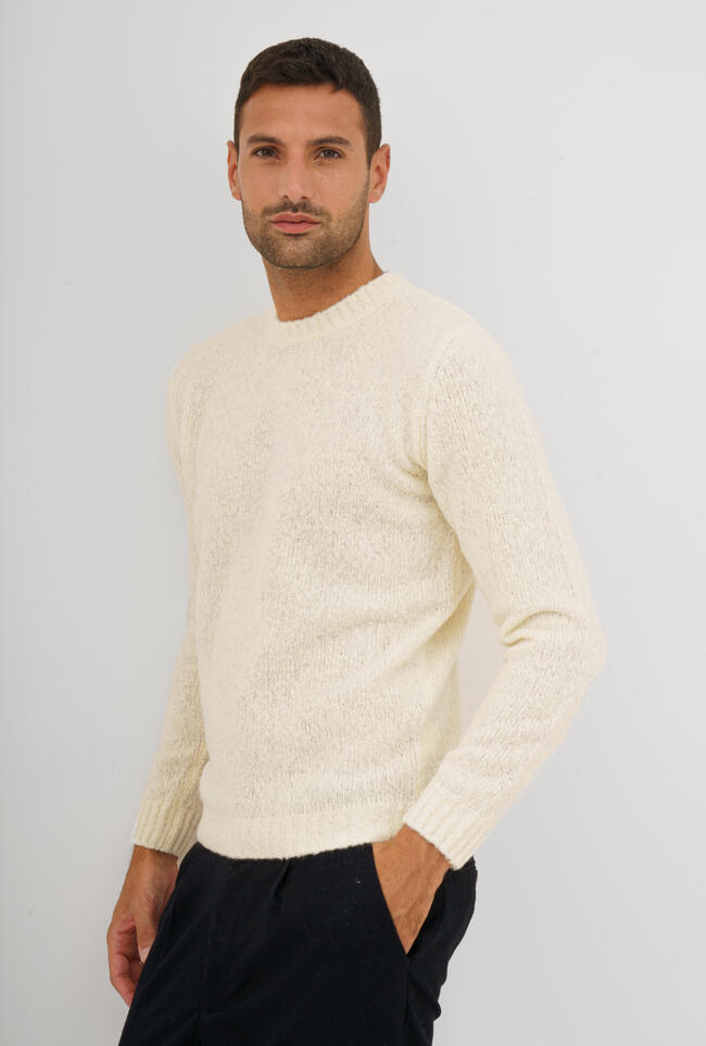 Girocollo in cashmere malfilè ROYAL RED - Ferrante | img vers.1300x/