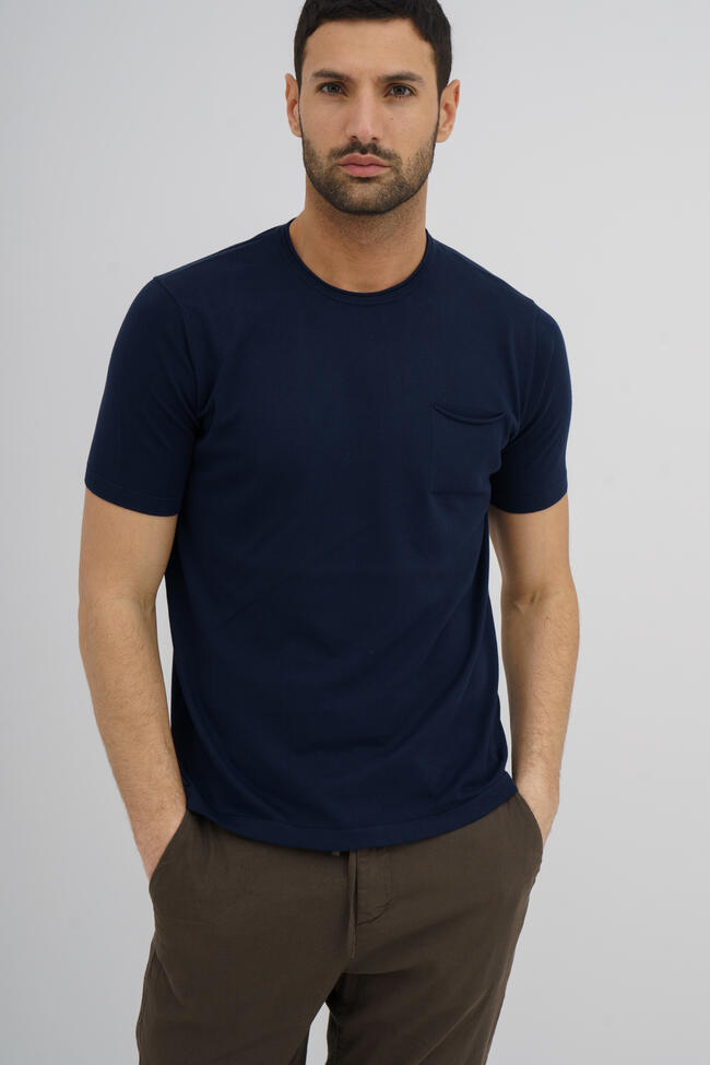 Maglia in cotone organico ROYAL RED - Ferrante | img vers.1300x/