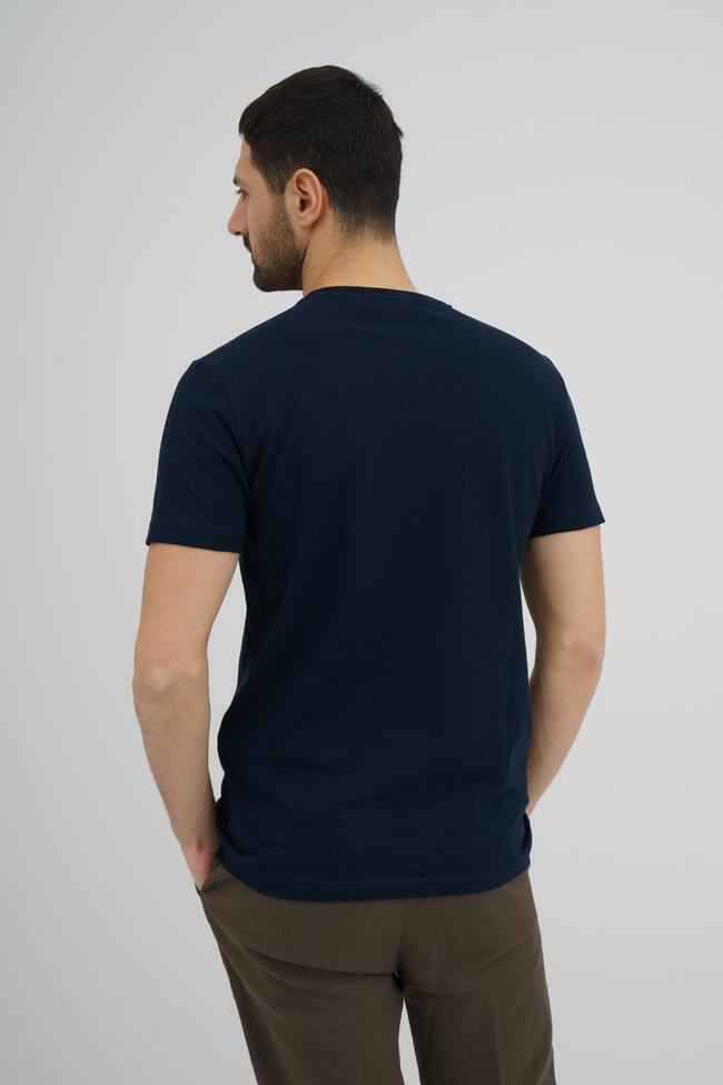 Elastic jersey T-shirt with embroidery ESSENTIAL - Ferrante | img vers.1300x/