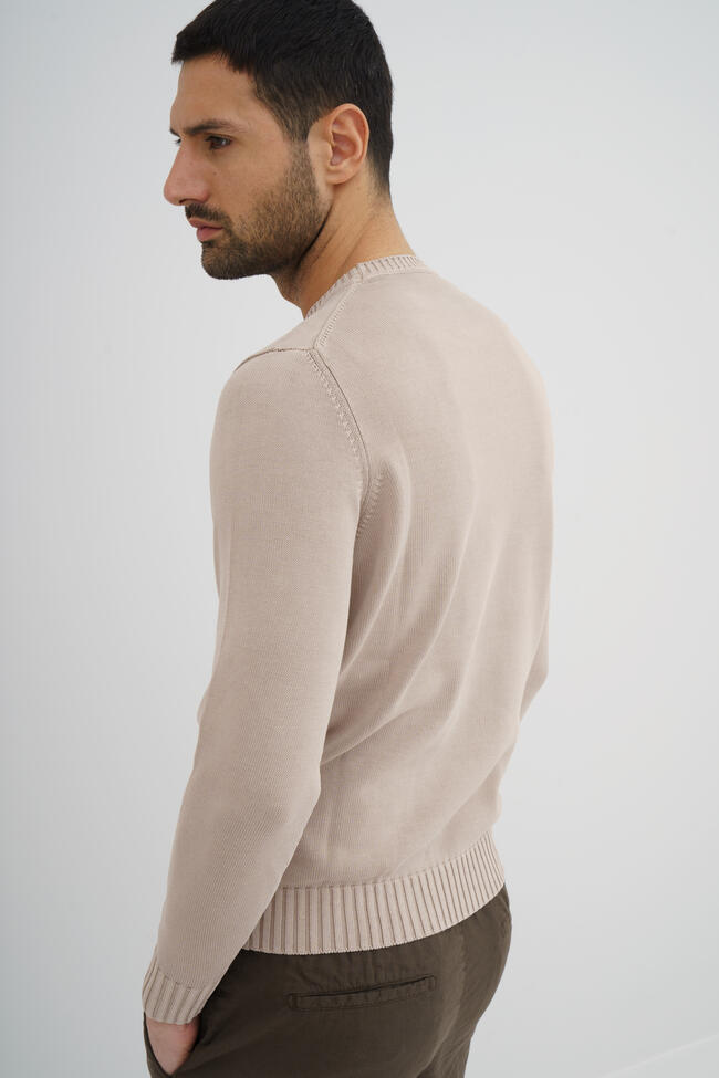 Girocollo in cotone tinto in capo ESSENTIAL - Ferrante | img vers.1300x/